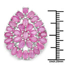8.10 Carat Genuine Ruby .925 Sterling Silver Ring-3