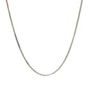 10k White Gold Gourmette Chain 1.0mm-2