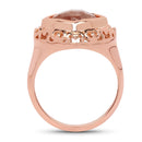 14K Rose Gold Plated 3.25 Carat Genuine Pink Rutile .925 Sterling Silver Ring-3