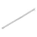 14K White Gold 4 7/8 cttw Baguette & Round Brilliant-Cut Diamond Channel- & Prong-Set Tennis Bracelet (I-J Color, I1-I2 Clarity) - Size 7.25"-4