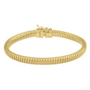 14k Yellow Gold Tubogas Bracelet (5.00 mm)-2
