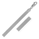 14k White Gold Super Flex Herringbone Chain (4.60 mm)-1