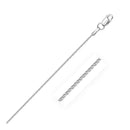 10k White Gold Wheat Chain 1.0mm-1
