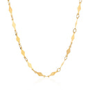 14K Yellow Gold Polished Diamond Motif Chain (3.0mm)-1