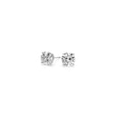 1 cttw Certified IGI Lab Grown Round Diamond Stud Earrings 14k White Gold (G/VS2)-3