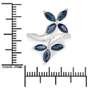 1.75 Carat Genuine Blue Sapphire .925 Sterling Silver Ring-3