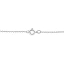 14K White Gold 1/4 Cttw Shared Prong Set Round-Ct Diamond 7 Stone Floral Cluster 18" Pendant Necklace (H-I Color, SI2-I1 Clarity)-3