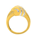 10K Yellow Gold Diamond Bypass Ring (1.0 cttw, H-I Color, I2-I3 Clarity)-2