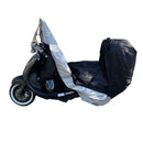 Deluxe Motorcycle Cover with Back Rack Trunk Pouch (XL) Black-2