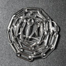 14K White Gold Wide Paperclip Chain (6.1mm)-6