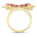 3.08 Carat Genuine Ruby .925 Sterling Silver Ring-2