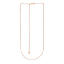 14k Rose Gold Adjustable Wheat Chain (1.00 mm)-2