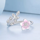 925 Sterling Silver Enamel Plated Platinum Ring 1.9mm for Women-3