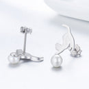 925 Sterling Silver Shell Pearl Earrings for Women-5