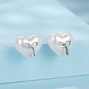 925 Sterling Silver Earrings with Quality Shell Pearl, Size 1*1.2cm for Women-2