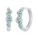 925 Sterling Silver Pave Setting CZ Earrings for Women-2