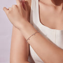 925 Sterling Silver & Moissanite Bracelet for Women - 15+6cm, Plated White Gold-6