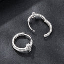 925 Sterling Silver Moissanite Earrings 1.3cm for Women-5