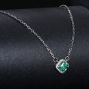 925 Sterling Silver 0.6 Carat Moissanite Pendant Necklace for Women-6