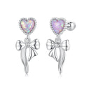 925 Sterling Silver Translucent Opal Earrings for Women-4