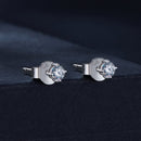 S925 Sterling Silver 3mm Moissanite Earrings for Women-5