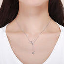 925 Sterling Silver Adjustable Necklace 38-45cm for Women-8