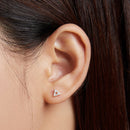 925 Sterling Silver & Plated Gold CZ Earrings for Women-5