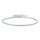 925 Sterling Silver Plated White Gold Adjustable Bracelet for Women-1
