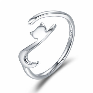 925 Sterling Silver Plated Platinum Ring 0.20cm Width for Women