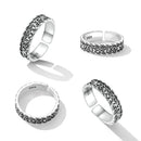 925 Oxidized Silver 0.5cm Ring-3