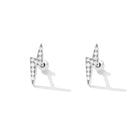 925 Sterling Silver Earrings with Pavé Setting CZ for Women-4