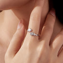 925 Sterling Silver Pavé Setting CZ Ring for Women-6