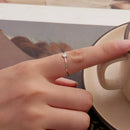 925 Sterling Silver 0.4cm Heart-shaped CZ Ring-5