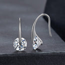 925 Sterling Silver Moissanite 1ct Earrings for Women-2