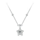 925 Sterling Silver 5mm Moissanite Necklace for Women-3
