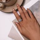 925 Sterling Silver Pavé Setting CZ Ring for Women-6