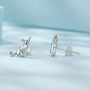 925 Sterling Silver Oxidized Earrings - 7*11mm for Women-5