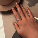 925 Sterling Silver Oxidized Silver 2.4mm Ring-5