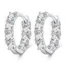 925 Sterling Silver Earrings with Pavé Setting CZ for Women-1