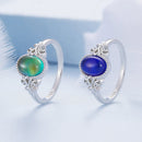 925 Sterling Silver Ring 1.7mm Size 6.0 with Transparent Glass for Women-1