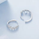 925 Sterling Silver Earrings with Pavé Setting CZ-5