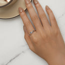 925 Sterling Silver 1.9mm Synthetic Spinel Ring for Women-7