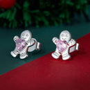 925 Sterling Silver Earrings with Pavé Setting CZ - 10x9mm for Women-3