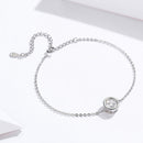 925 Sterling Silver & Platinum Plated CZ Bracelet for Women-5