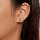 925 Sterling Silver Oxidized Earrings - 7*11mm for Women-7