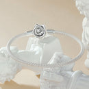925 Sterling Silver Bracelet with Oxidized Finish and CZ 17.0 cm-4