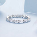 925 Sterling Silver White Gold Plated 0.26cm CZ Ring Size 6.0 for Women-2
