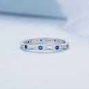 925 Sterling Silver Pavé Setting CZ Ring Size 6.0 for Women-3