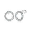 925 Sterling Silver 10mm Moissanite Earrings for Women-2