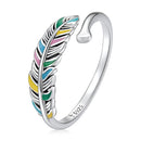 925 Sterling Silver Enamel Oxidized Ring for Women-2